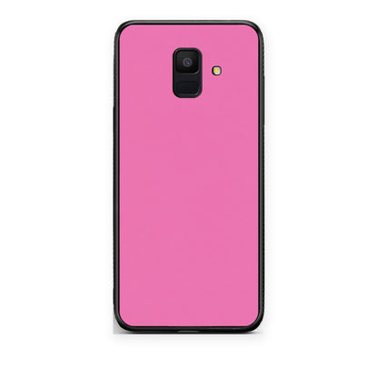 Θήκη Samsung Galaxy A6 2018 Rose Pink από τη Smartfits με σχέδιο στο πίσω μέρος και μαύρο περίβλημα | Samsung Galaxy A6 2018 Rose Pink case with colorful back and black bezels