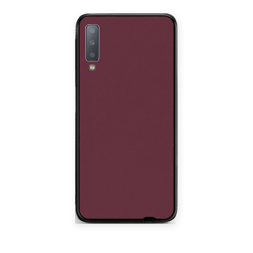 Θήκη Samsung Galaxy A7 2018 Muted Burgundy από τη Smartfits με σχέδιο στο πίσω μέρος και μαύρο περίβλημα | Samsung Galaxy A7 2018 Muted Burgundy case with colorful back and black bezels