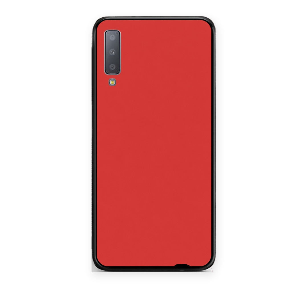 Θήκη Samsung Galaxy A7 2018 Poppy Red από τη Smartfits με σχέδιο στο πίσω μέρος και μαύρο περίβλημα | Samsung Galaxy A7 2018 Poppy Red case with colorful back and black bezels