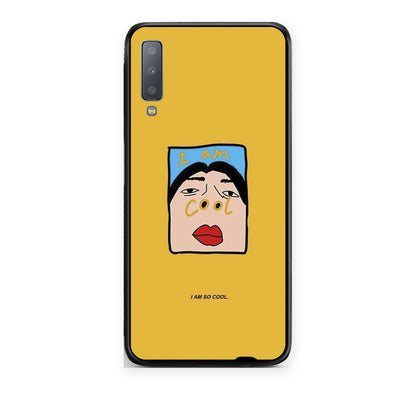 Θήκη Samsung Galaxy A7 2018 So Cool από τη Smartfits με σχέδιο στο πίσω μέρος και μαύρο περίβλημα | Samsung Galaxy A7 2018 So Cool case with colorful back and black bezels