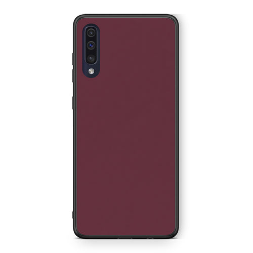 Θήκη Samsung Galaxy A70 Muted Burgundy από τη Smartfits με σχέδιο στο πίσω μέρος και μαύρο περίβλημα | Samsung Galaxy A70 Muted Burgundy case with colorful back and black bezels