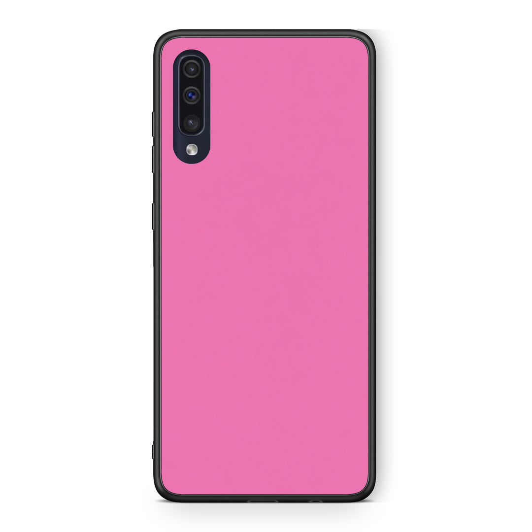Θήκη Samsung Galaxy A70 Rose Pink από τη Smartfits με σχέδιο στο πίσω μέρος και μαύρο περίβλημα | Samsung Galaxy A70 Rose Pink case with colorful back and black bezels