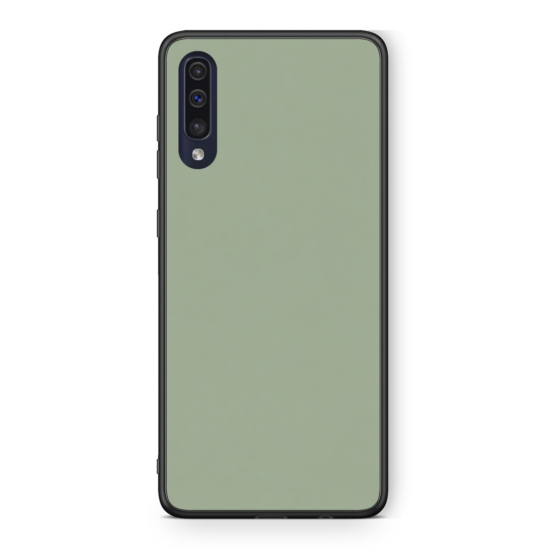 Θήκη Samsung Galaxy A70 Sage Green από τη Smartfits με σχέδιο στο πίσω μέρος και μαύρο περίβλημα | Samsung Galaxy A70 Sage Green case with colorful back and black bezels
