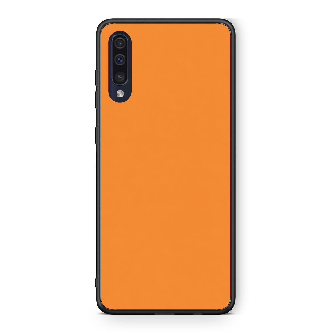 Θήκη Samsung Galaxy A70 Tangerine Orange από τη Smartfits με σχέδιο στο πίσω μέρος και μαύρο περίβλημα | Samsung Galaxy A70 Tangerine Orange case with colorful back and black bezels