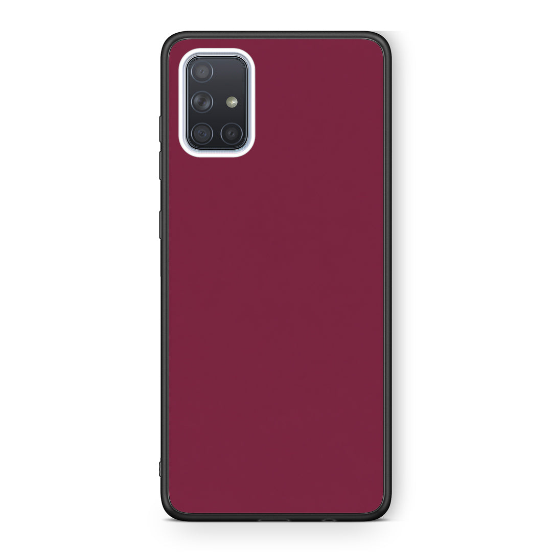 Θήκη Samsung Galaxy A71 Burgundy από τη Smartfits με σχέδιο στο πίσω μέρος και μαύρο περίβλημα | Samsung Galaxy A71 Burgundy case with colorful back and black bezels