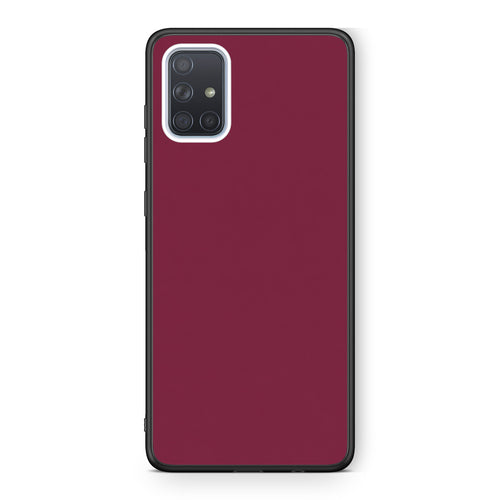 Θήκη Samsung Galaxy A71 Burgundy από τη Smartfits με σχέδιο στο πίσω μέρος και μαύρο περίβλημα | Samsung Galaxy A71 Burgundy case with colorful back and black bezels