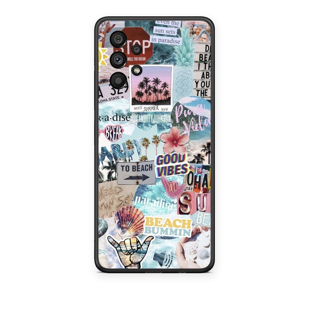 Θήκη Samsung Galaxy A73 5G Summer Vibes από τη Smartfits με σχέδιο στο πίσω μέρος και μαύρο περίβλημα | Samsung Galaxy A73 5G Summer Vibes case with colorful back and black bezels