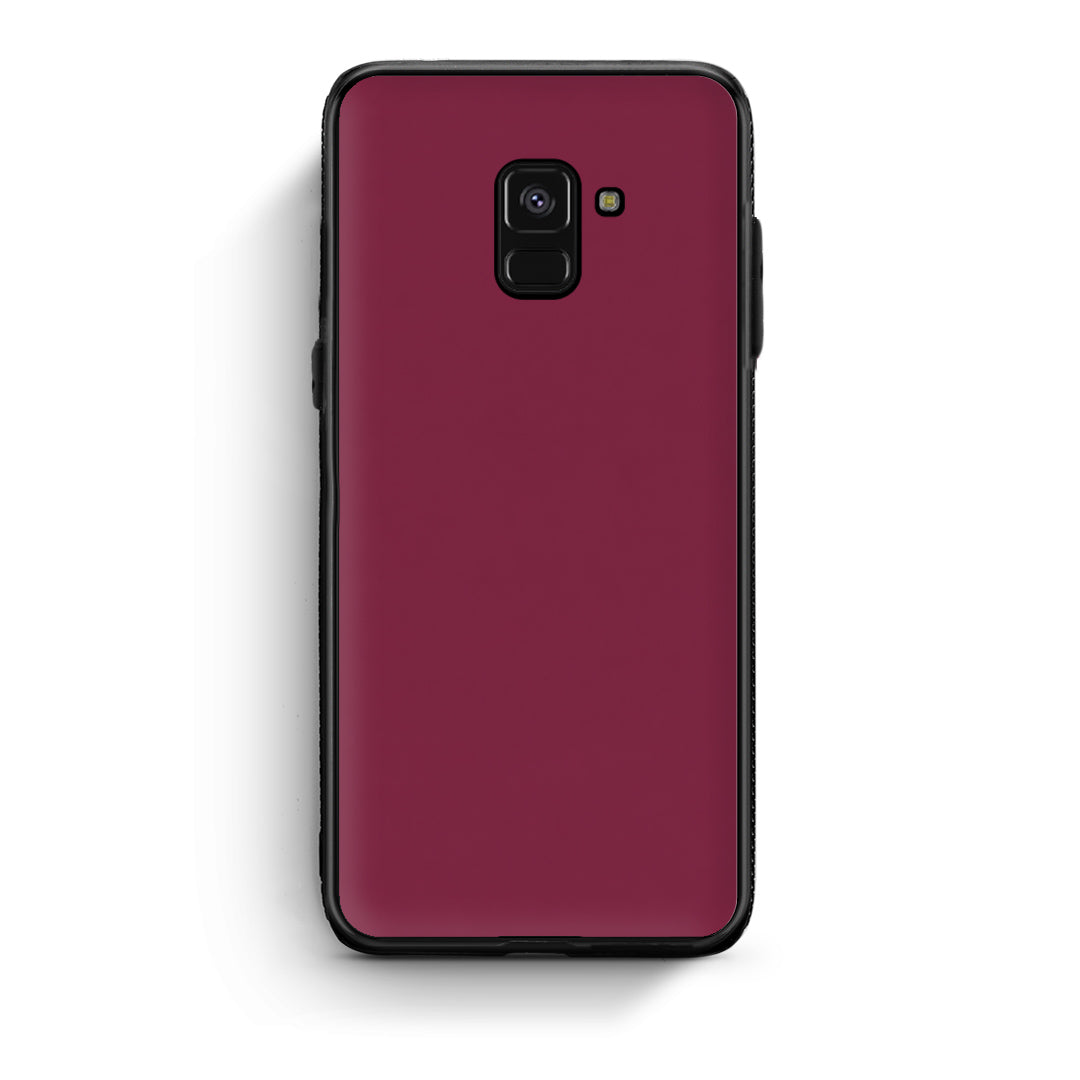 Θήκη Samsung Galaxy A8 Burgundy από τη Smartfits με σχέδιο στο πίσω μέρος και μαύρο περίβλημα | Samsung Galaxy A8 Burgundy case with colorful back and black bezels