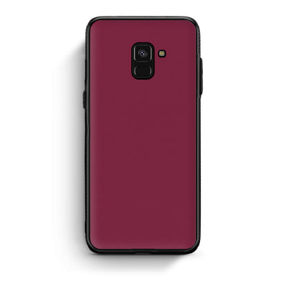 Θήκη Samsung Galaxy A8 Burgundy από τη Smartfits με σχέδιο στο πίσω μέρος και μαύρο περίβλημα | Samsung Galaxy A8 Burgundy case with colorful back and black bezels