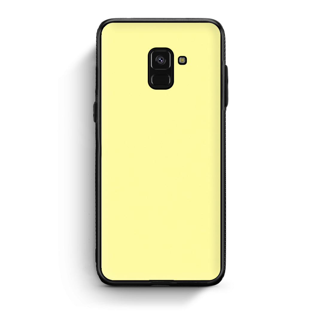 Θήκη Samsung Galaxy A8 Butter Yellow από τη Smartfits με σχέδιο στο πίσω μέρος και μαύρο περίβλημα | Samsung Galaxy A8 Butter Yellow case with colorful back and black bezels