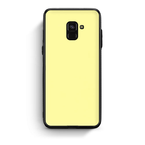 Θήκη Samsung Galaxy A8 Butter Yellow από τη Smartfits με σχέδιο στο πίσω μέρος και μαύρο περίβλημα | Samsung Galaxy A8 Butter Yellow case with colorful back and black bezels