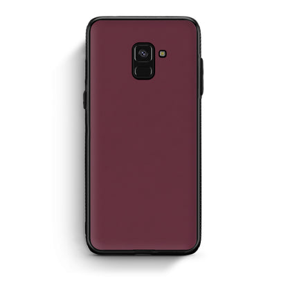 Θήκη Samsung Galaxy A8 Muted Burgundy από τη Smartfits με σχέδιο στο πίσω μέρος και μαύρο περίβλημα | Samsung Galaxy A8 Muted Burgundy case with colorful back and black bezels