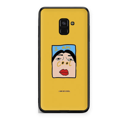 Θήκη Samsung Galaxy A8 So Cool από τη Smartfits με σχέδιο στο πίσω μέρος και μαύρο περίβλημα | Samsung Galaxy A8 So Cool case with colorful back and black bezels