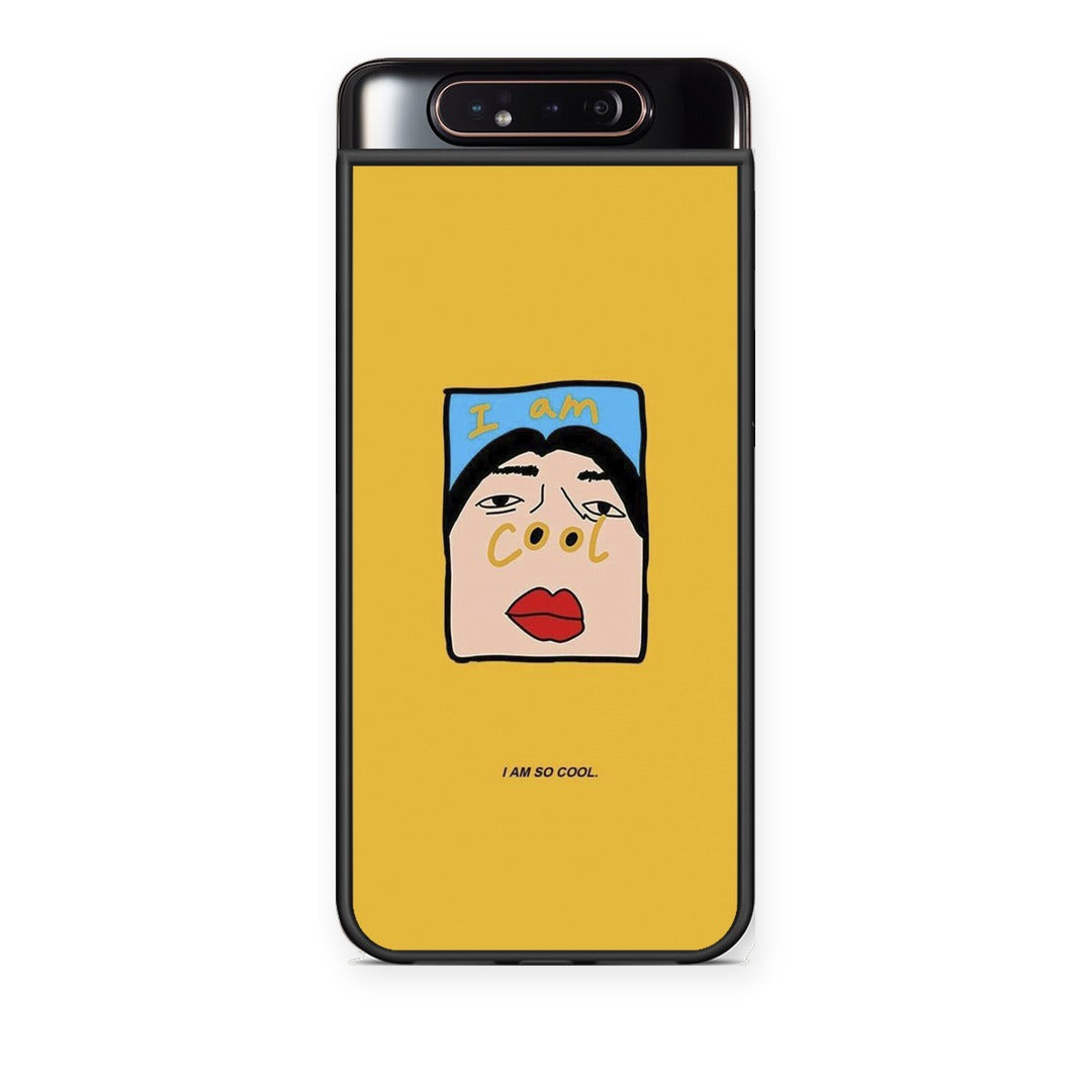 Θήκη Samsung Galaxy A80 So Cool από τη Smartfits με σχέδιο στο πίσω μέρος και μαύρο περίβλημα | Samsung Galaxy A80 So Cool case with colorful back and black bezels