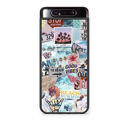 Θήκη Samsung Galaxy A80 Summer Vibes από τη Smartfits με σχέδιο στο πίσω μέρος και μαύρο περίβλημα | Samsung Galaxy A80 Summer Vibes case with colorful back and black bezels