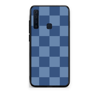 Θήκη Samsung Galaxy A9 Denim Blue Checkerboard από τη Smartfits με σχέδιο στο πίσω μέρος και μαύρο περίβλημα | Samsung Galaxy A9 Denim Blue Checkerboard case with colorful back and black bezels