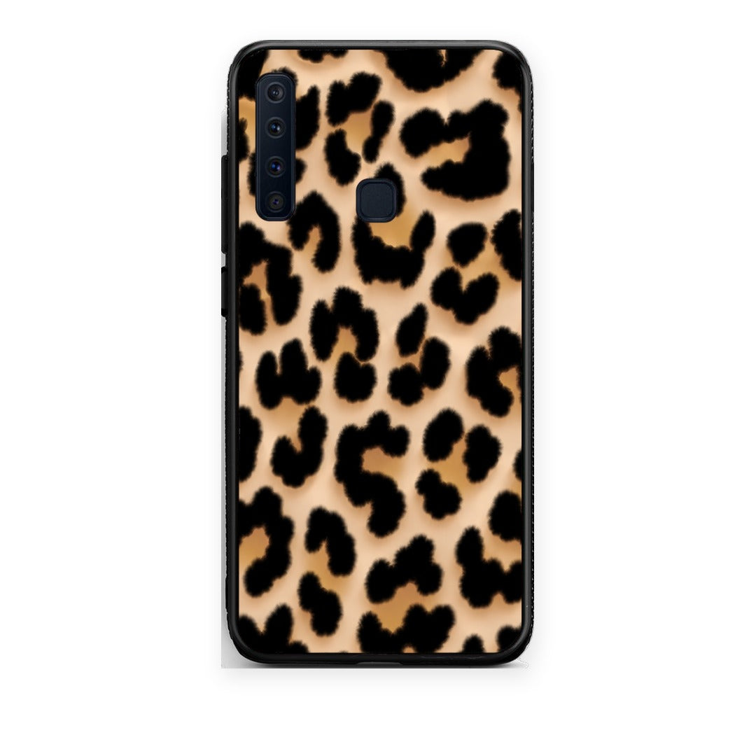 Θήκη Samsung Galaxy A9 Leopard Print Tan Large από τη Smartfits με σχέδιο στο πίσω μέρος και μαύρο περίβλημα | Samsung Galaxy A9 Leopard Print Tan Large case with colorful back and black bezels