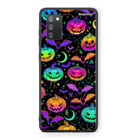 Thumbnail for Samsung A02s Neon Halloween θήκη από τη Smartfits με σχέδιο στο πίσω μέρος και μαύρο περίβλημα | Smartphone case with colorful back and black bezels by Smartfits