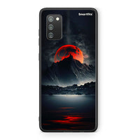 Thumbnail for Samsung A02s Red Full Moon θήκη από τη Smartfits με σχέδιο στο πίσω μέρος και μαύρο περίβλημα | Smartphone case with colorful back and black bezels by Smartfits