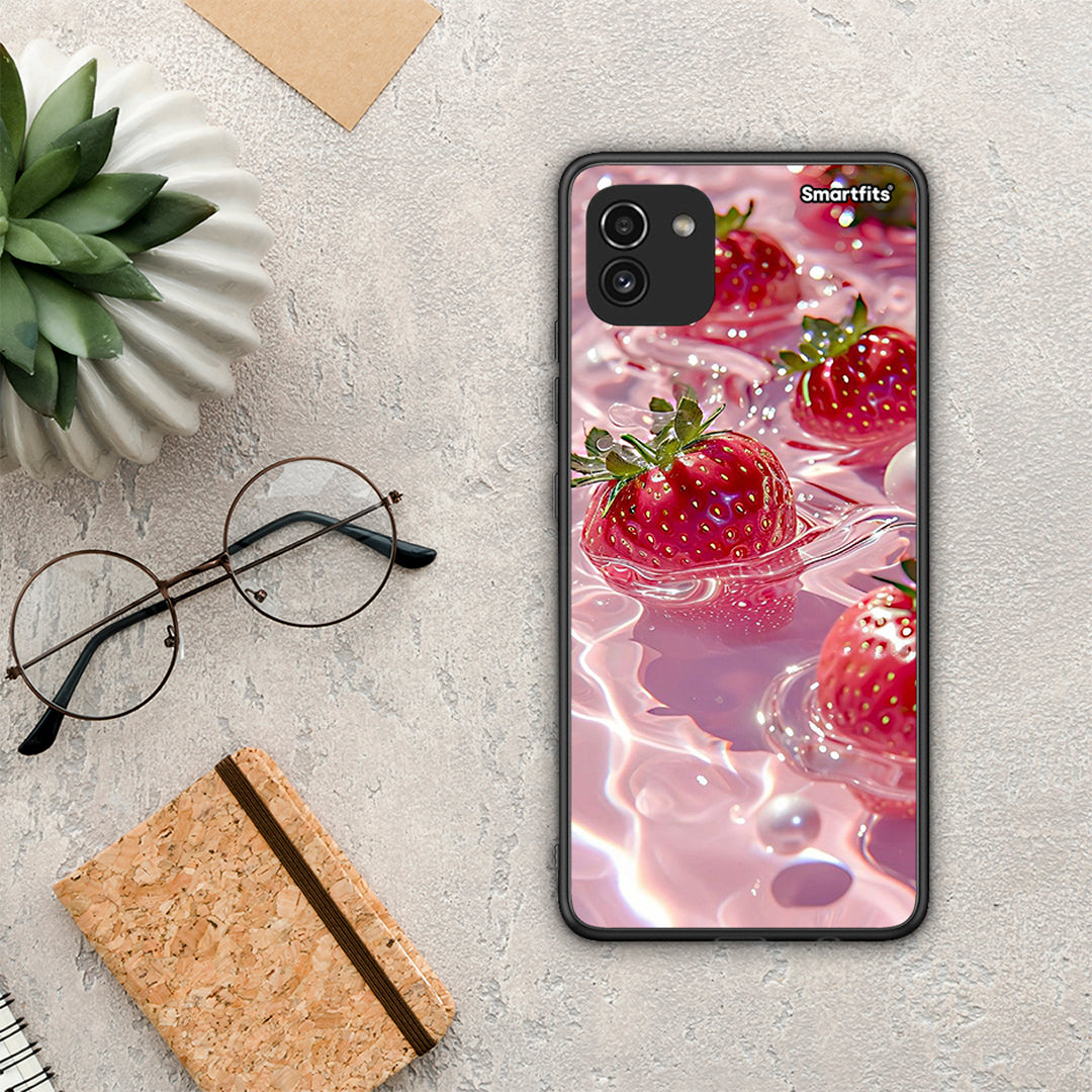 Juicy Strawberries - Samsung Galaxy A03 θήκη