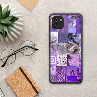 Thumbnail for Purple Aesthetic Collage - Samsung Galaxy A03 θήκη