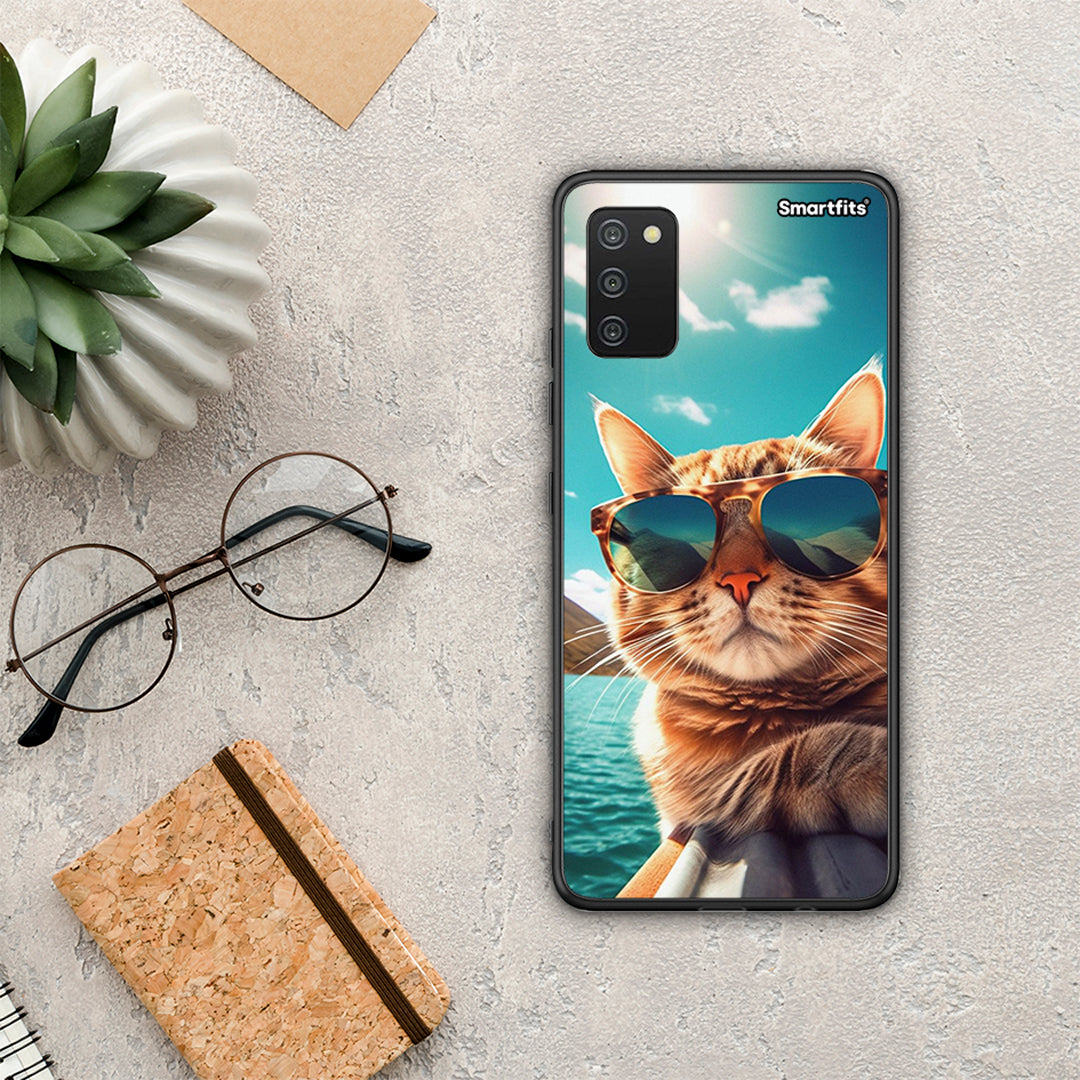 Summer Cat - Samsung Galaxy A03s θήκη