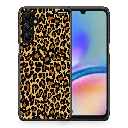 Θήκη Samsung Galaxy A05s Leopard Animal από τη Smartfits με σχέδιο στο πίσω μέρος και μαύρο περίβλημα | Samsung Galaxy A05s Leopard Animal case with colorful back and black bezels