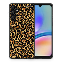 Thumbnail for Θήκη Samsung Galaxy A05s Leopard Animal από τη Smartfits με σχέδιο στο πίσω μέρος και μαύρο περίβλημα | Samsung Galaxy A05s Leopard Animal case with colorful back and black bezels