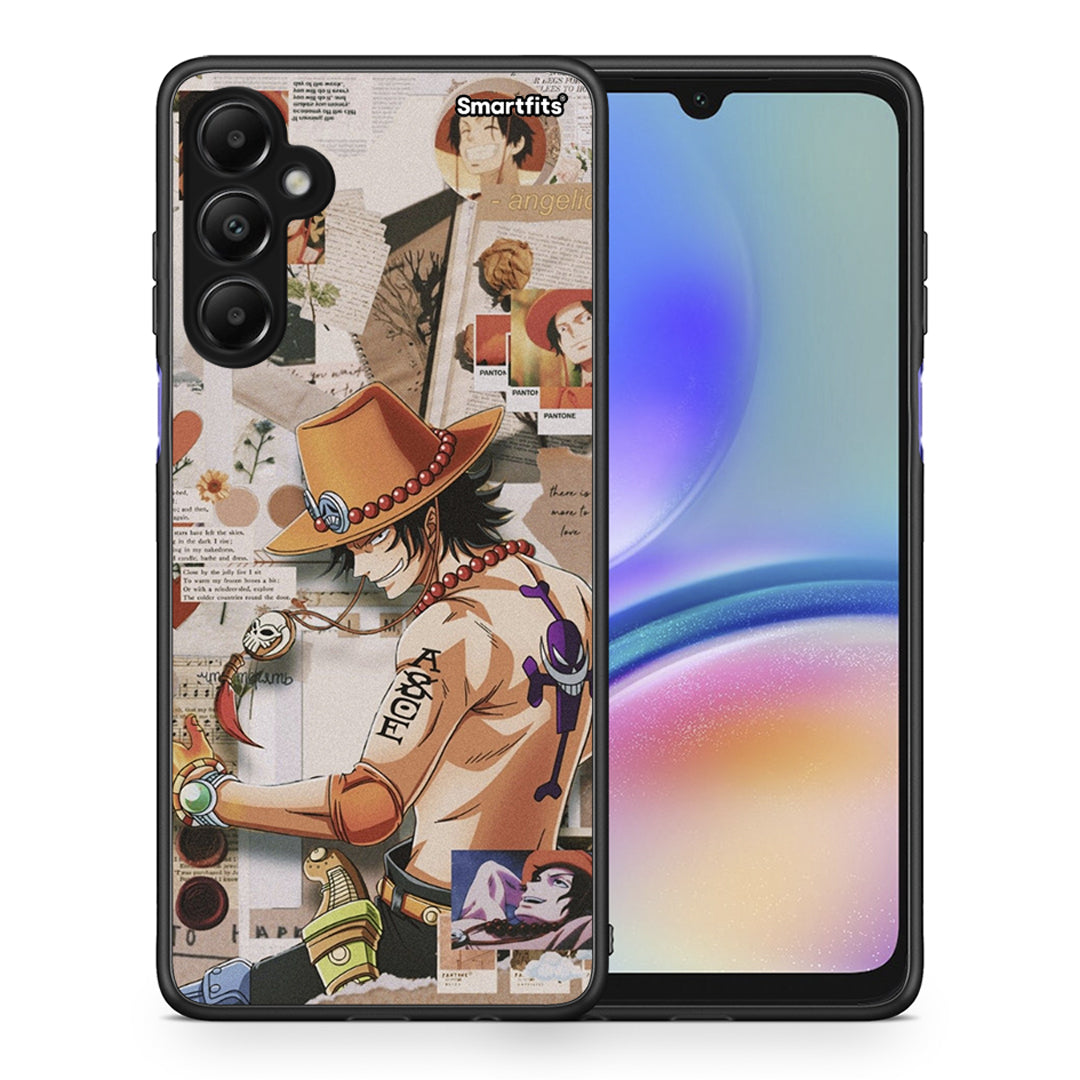 Θήκη Samsung Galaxy A05s Anime Collage από τη Smartfits με σχέδιο στο πίσω μέρος και μαύρο περίβλημα | Samsung Galaxy A05s Anime Collage case with colorful back and black bezels