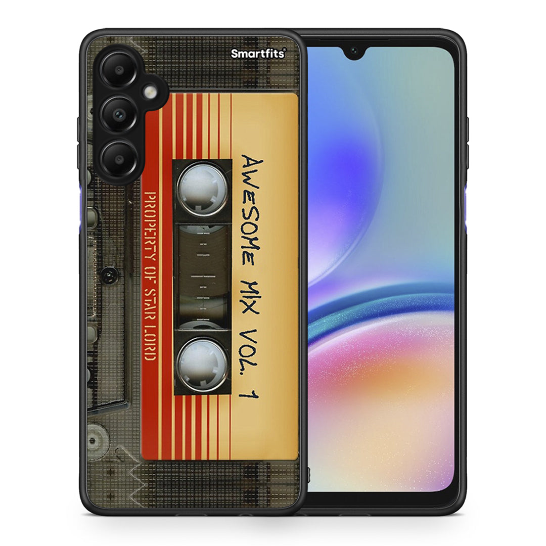 Θήκη Samsung Galaxy A05s Awesome Mix από τη Smartfits με σχέδιο στο πίσω μέρος και μαύρο περίβλημα | Samsung Galaxy A05s Awesome Mix case with colorful back and black bezels