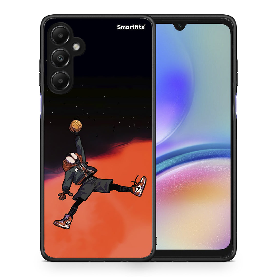 Θήκη Samsung Galaxy A05s Basketball Hero από τη Smartfits με σχέδιο στο πίσω μέρος και μαύρο περίβλημα | Samsung Galaxy A05s Basketball Hero case with colorful back and black bezels