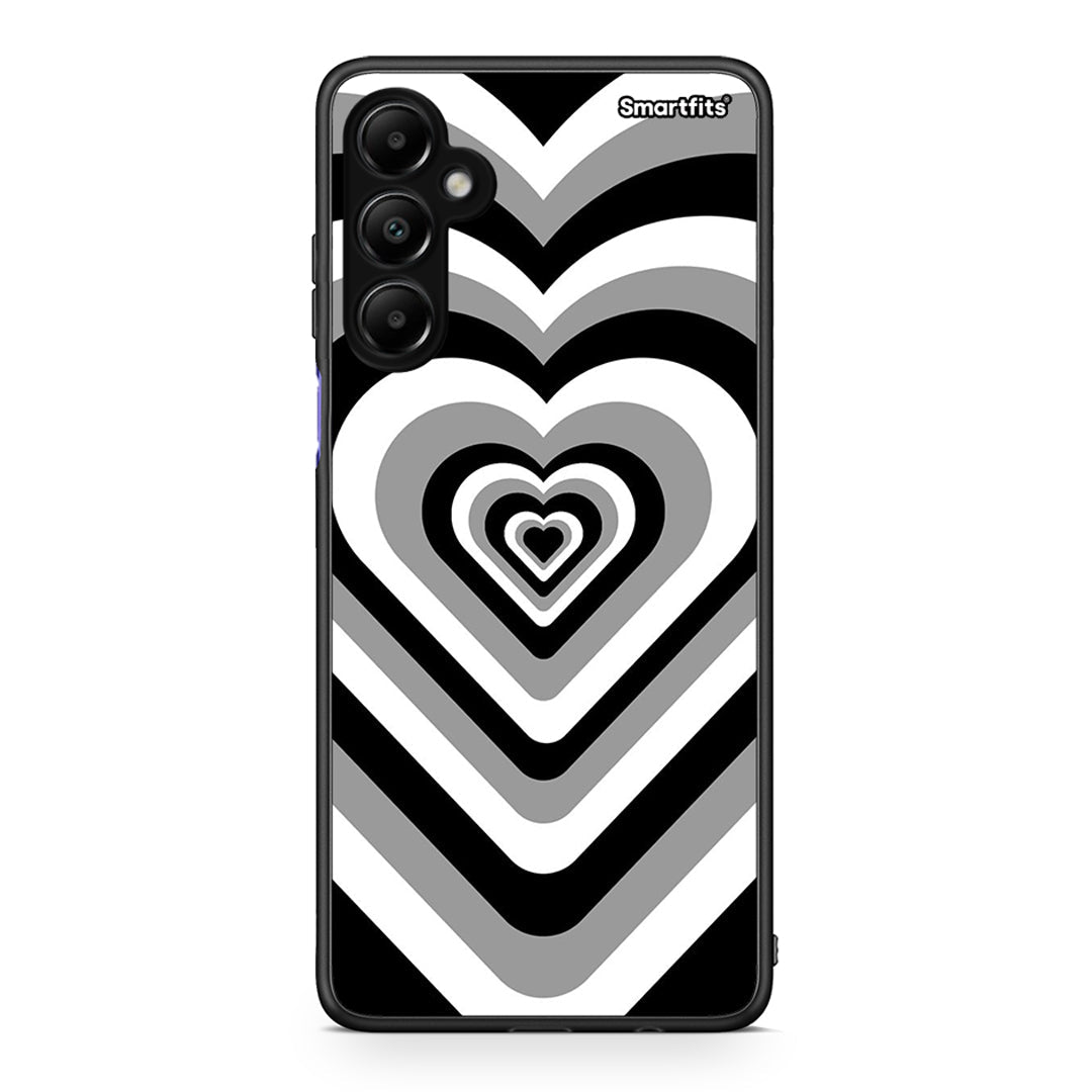 Samsung Galaxy A05s Black Hearts θήκη από τη Smartfits με σχέδιο στο πίσω μέρος και μαύρο περίβλημα | Smartphone case with colorful back and black bezels by Smartfits