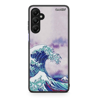 Samsung Galaxy A05s Blue Waves θήκη από τη Smartfits με σχέδιο στο πίσω μέρος και μαύρο περίβλημα | Smartphone case with colorful back and black bezels by Smartfits