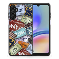 Thumbnail for Θήκη Samsung Galaxy A05s Car Plates από τη Smartfits με σχέδιο στο πίσω μέρος και μαύρο περίβλημα | Samsung Galaxy A05s Car Plates case with colorful back and black bezels