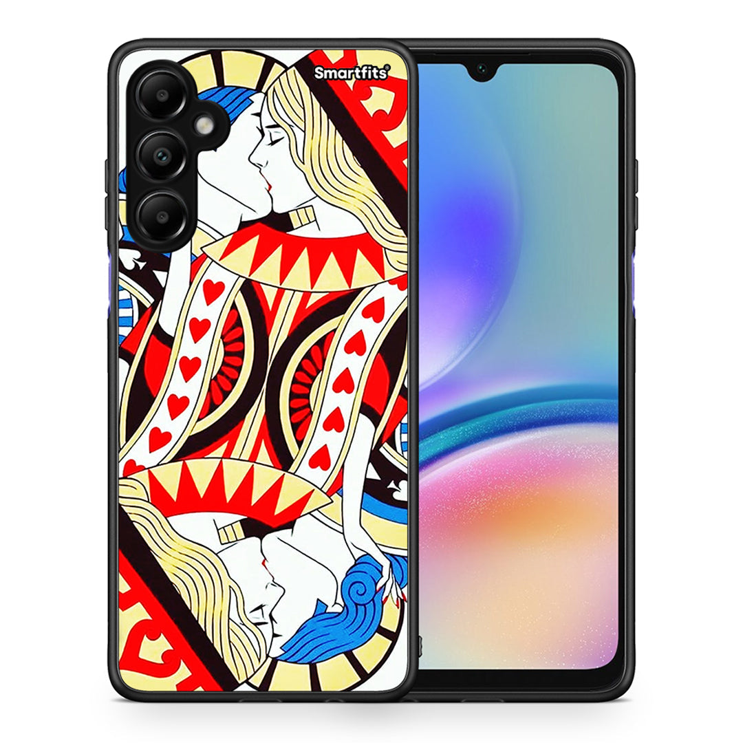 Θήκη Samsung Galaxy A05s Card Love από τη Smartfits με σχέδιο στο πίσω μέρος και μαύρο περίβλημα | Samsung Galaxy A05s Card Love case with colorful back and black bezels