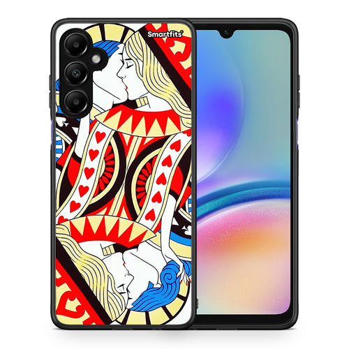 Θήκη Samsung Galaxy A05s Card Love από τη Smartfits με σχέδιο στο πίσω μέρος και μαύρο περίβλημα | Samsung Galaxy A05s Card Love case with colorful back and black bezels