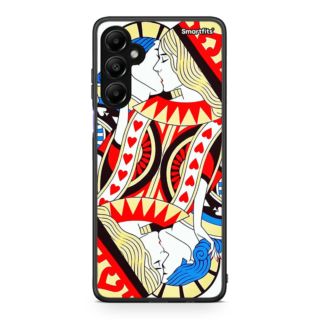 Samsung Galaxy A05s Card Love θήκη από τη Smartfits με σχέδιο στο πίσω μέρος και μαύρο περίβλημα | Smartphone case with colorful back and black bezels by Smartfits