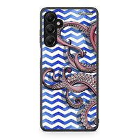 Thumbnail for Samsung Galaxy A05s Chevron Devilfish θήκη από τη Smartfits με σχέδιο στο πίσω μέρος και μαύρο περίβλημα | Smartphone case with colorful back and black bezels by Smartfits