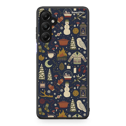 Samsung Galaxy A05s Christmas Elements θήκη από τη Smartfits με σχέδιο στο πίσω μέρος και μαύρο περίβλημα | Smartphone case with colorful back and black bezels by Smartfits