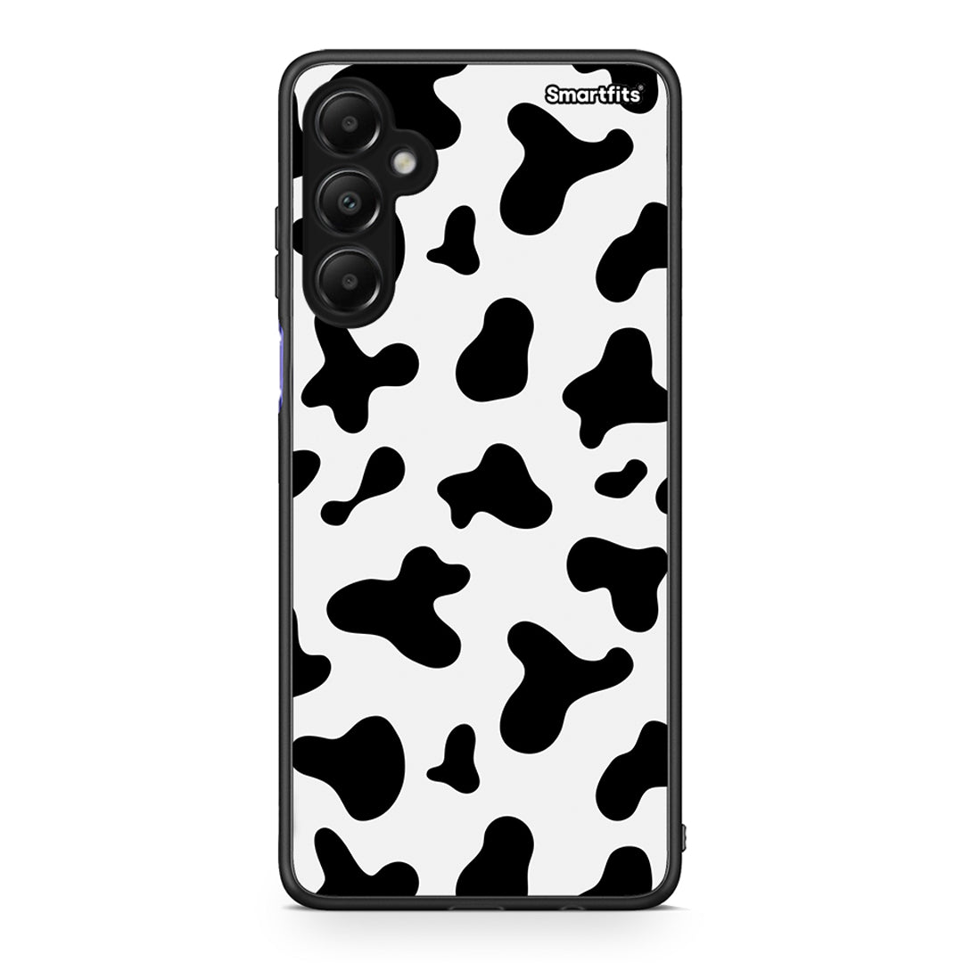 Samsung Galaxy A05s Cow Print θήκη από τη Smartfits με σχέδιο στο πίσω μέρος και μαύρο περίβλημα | Smartphone case with colorful back and black bezels by Smartfits