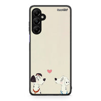 Thumbnail for Samsung Galaxy A05s Dalmatians Love θήκη από τη Smartfits με σχέδιο στο πίσω μέρος και μαύρο περίβλημα | Smartphone case with colorful back and black bezels by Smartfits