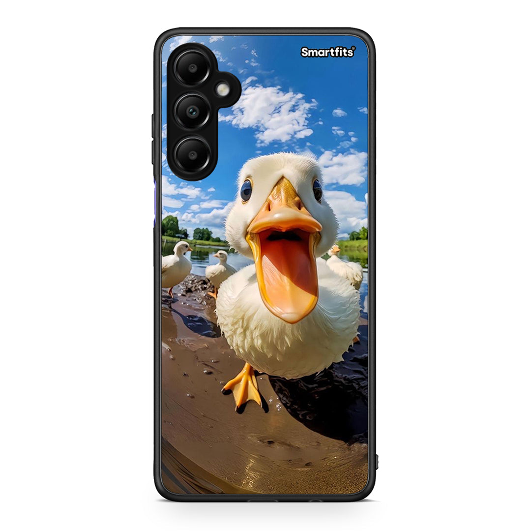 Samsung Galaxy A05s Duck Face θήκη από τη Smartfits με σχέδιο στο πίσω μέρος και μαύρο περίβλημα | Smartphone case with colorful back and black bezels by Smartfits