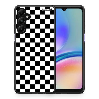 Θήκη Samsung Galaxy A05s Squares Geometric από τη Smartfits με σχέδιο στο πίσω μέρος και μαύρο περίβλημα | Samsung Galaxy A05s Squares Geometric case with colorful back and black bezels