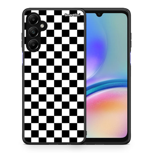 Θήκη Samsung Galaxy A05s Squares Geometric από τη Smartfits με σχέδιο στο πίσω μέρος και μαύρο περίβλημα | Samsung Galaxy A05s Squares Geometric case with colorful back and black bezels