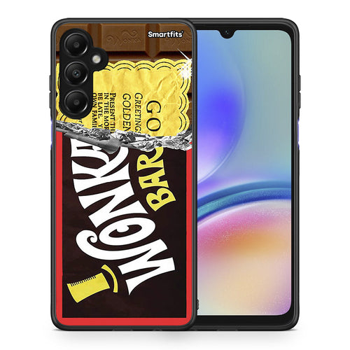 Θήκη Samsung Galaxy A05s Golden Ticket από τη Smartfits με σχέδιο στο πίσω μέρος και μαύρο περίβλημα | Samsung Galaxy A05s Golden Ticket case with colorful back and black bezels