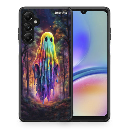 Θήκη Samsung Galaxy A05s Halloween Ghost από τη Smartfits με σχέδιο στο πίσω μέρος και μαύρο περίβλημα | Samsung Galaxy A05s Halloween Ghost case with colorful back and black bezels