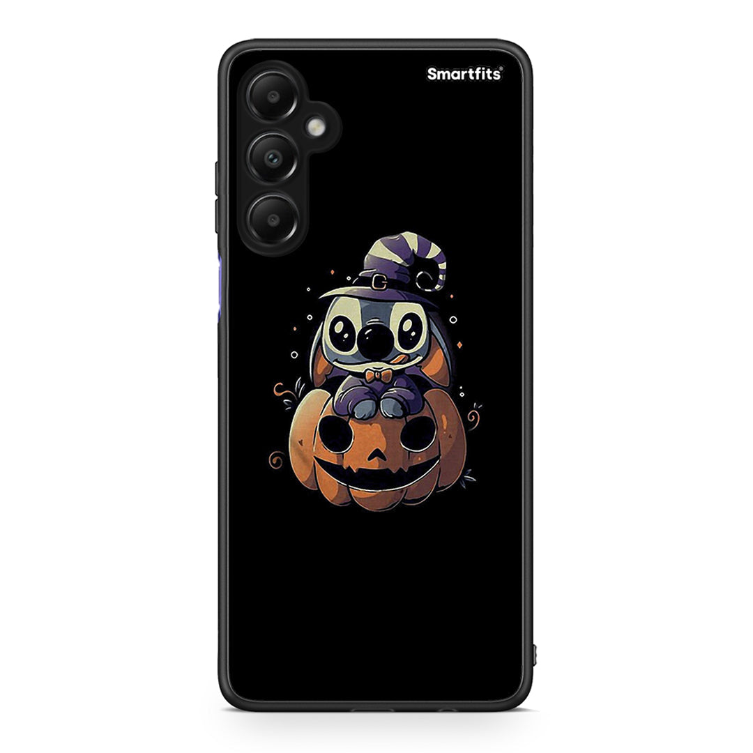 Samsung Galaxy A05s Halloween Stitch θήκη από τη Smartfits με σχέδιο στο πίσω μέρος και μαύρο περίβλημα | Smartphone case with colorful back and black bezels by Smartfits