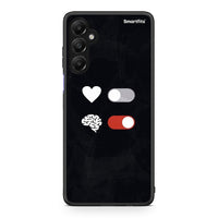 Thumbnail for Samsung Galaxy A05s Heart Vs Brain Θήκη Αγίου Βαλεντίνου από τη Smartfits με σχέδιο στο πίσω μέρος και μαύρο περίβλημα | Smartphone case with colorful back and black bezels by Smartfits