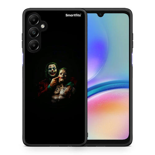 Θήκη Samsung Galaxy A05s Clown Hero από τη Smartfits με σχέδιο στο πίσω μέρος και μαύρο περίβλημα | Samsung Galaxy A05s Clown Hero case with colorful back and black bezels
