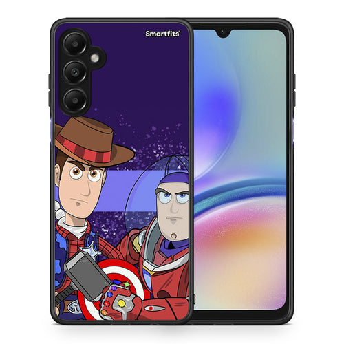 Θήκη Samsung Galaxy A05s Infinity Story από τη Smartfits με σχέδιο στο πίσω μέρος και μαύρο περίβλημα | Samsung Galaxy A05s Infinity Story case with colorful back and black bezels